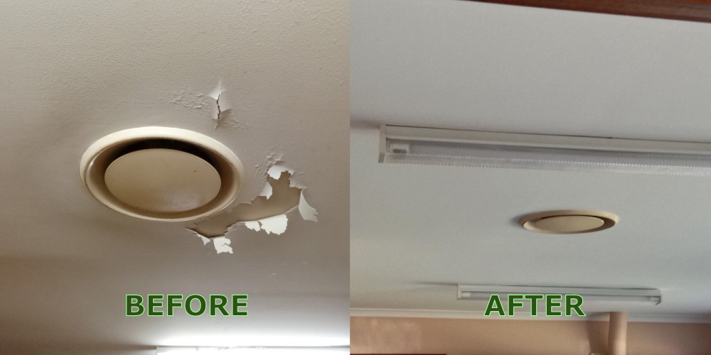 Interior home painting before and after