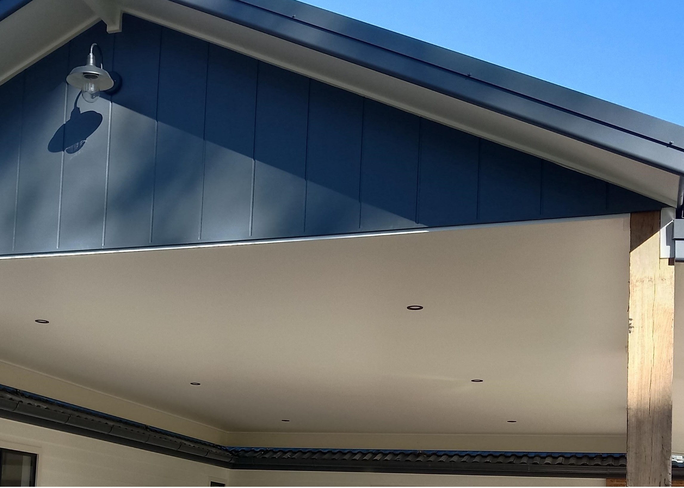 exterior gable after