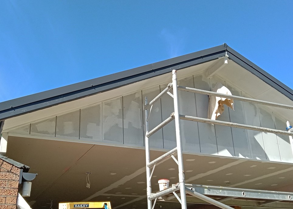 exterior gable before